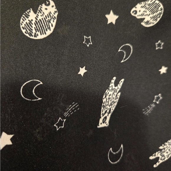 Bears in space blouse/button down shirt - Picture 3 of 4